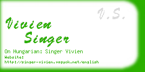 vivien singer business card